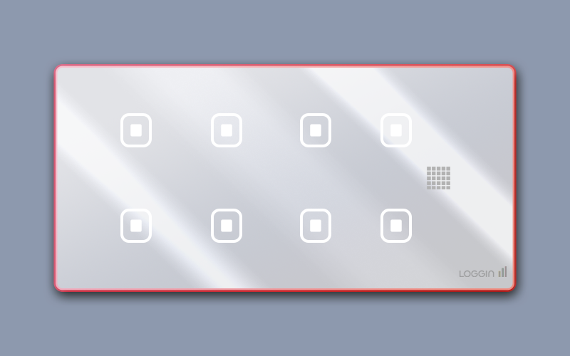 Glass - 8 Switch Glass - 8 Switch